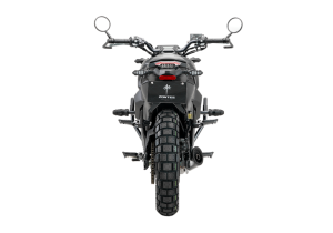 Moto ZT125-G1-LCD a preto vista de frente.