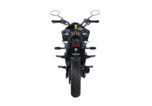 Moto ZT125-Z2-LCD a preto vista de trás.