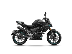 Moto 125NK em preto.