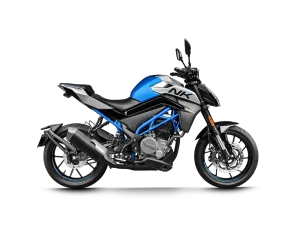 Moto 300NK em azul.