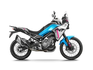 Moto 450MT em azul.