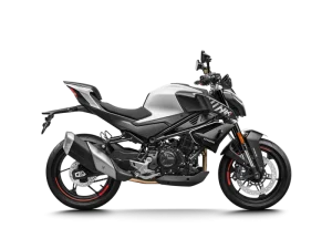 Moto 400NK em preto.