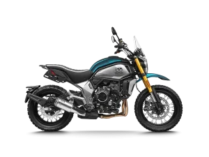 Moto 700CL-X Adventure em azul.