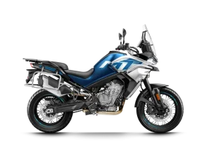Moto 800MT Sport em azul.
