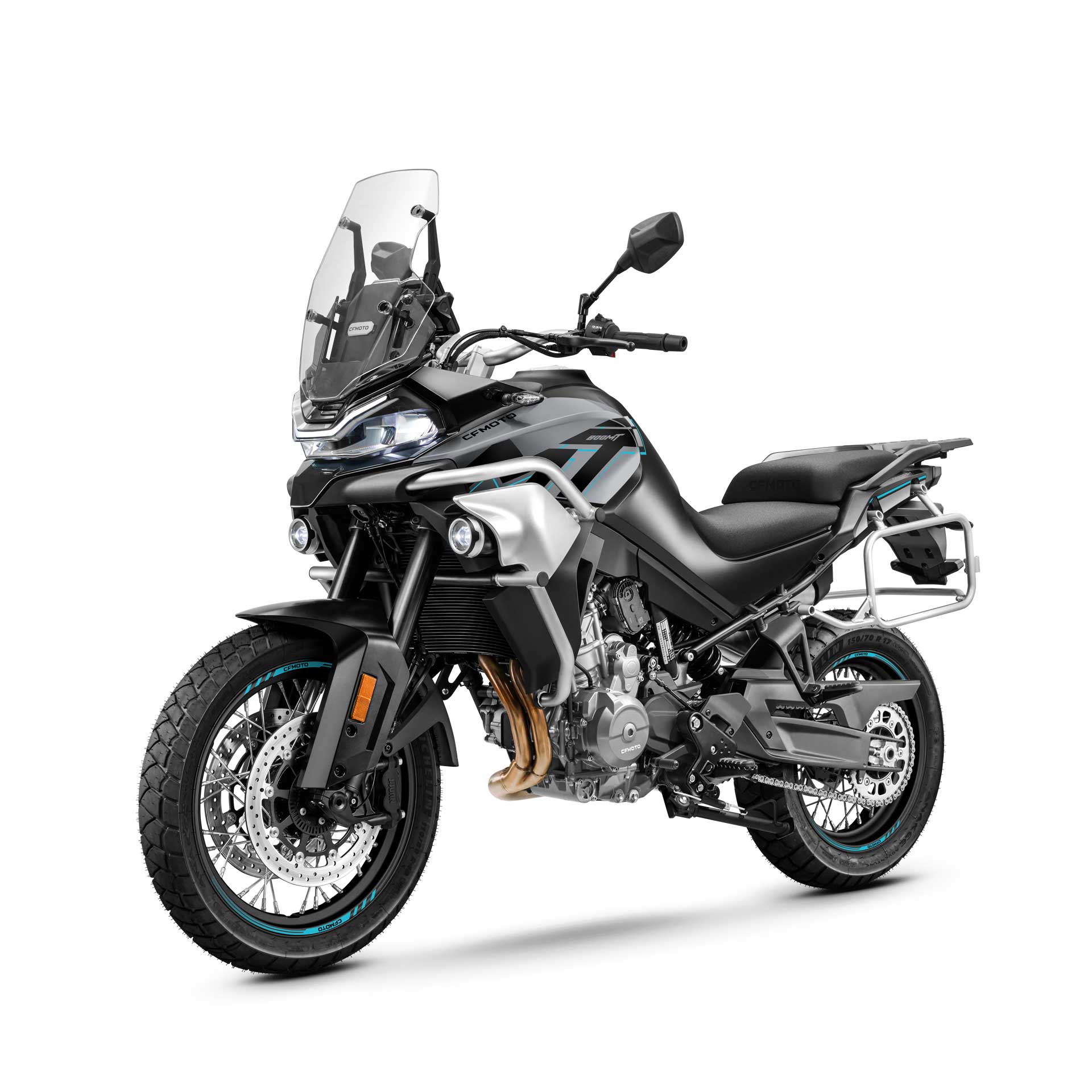 Moto 800MT Sport em preto.