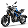 Moto 300NK em azul.