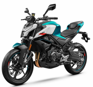 Moto 450NK em azul.