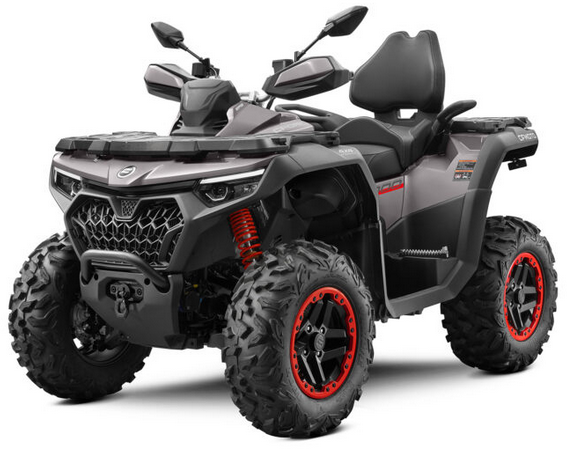 Moto CFORCE 1000 TOURING em preto.