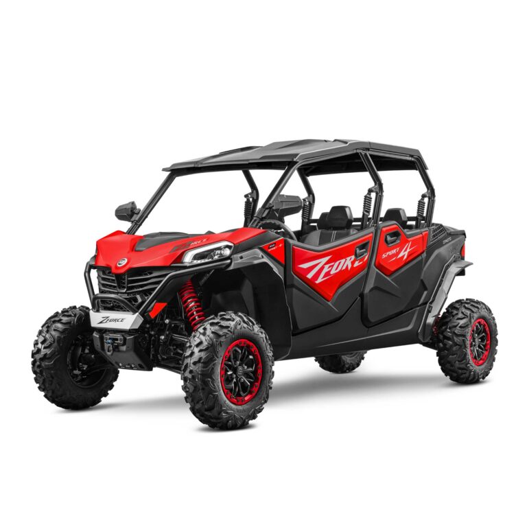 Moto ZFORCE 950 Sport-4 em vermelho.