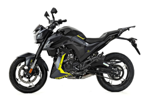 Moto ZT125-Z2-LCD em preto.